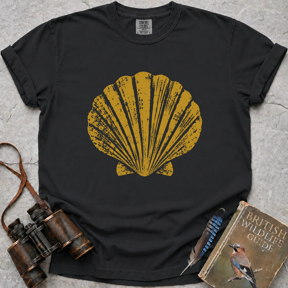 king-scallop-shell — black
