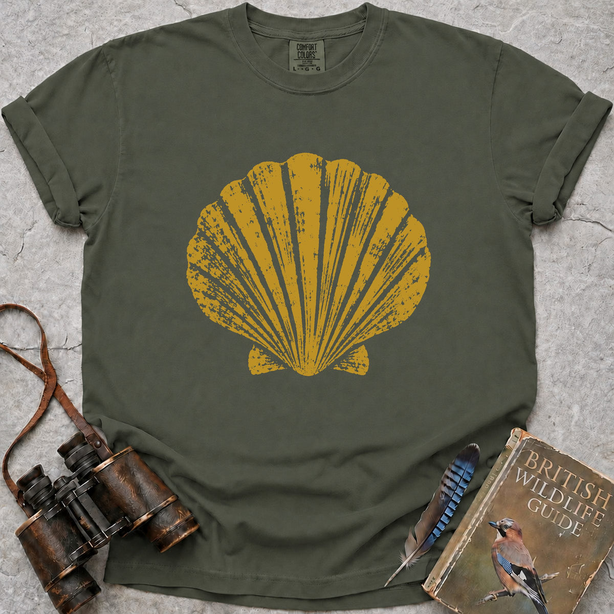 king-scallop-shell — moss