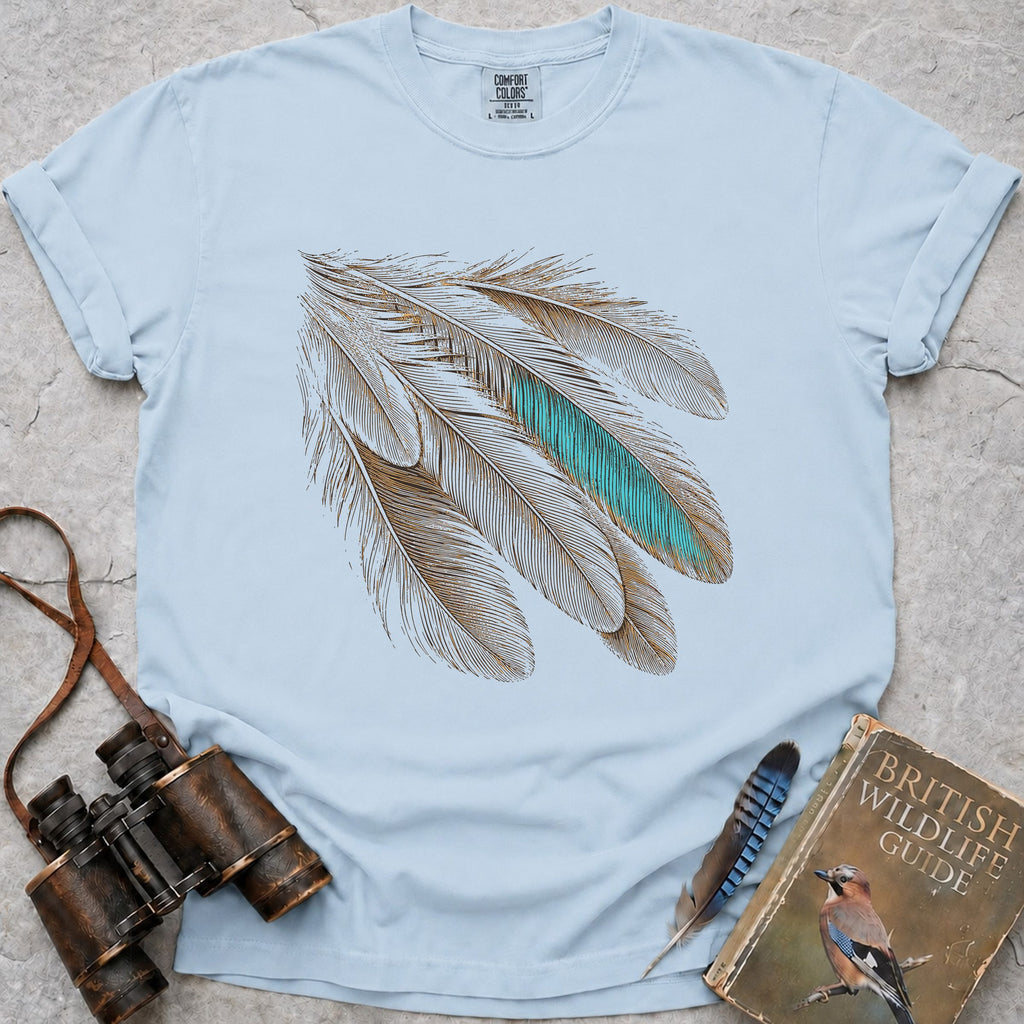 kingfisher-shoulder-feathers — chambray