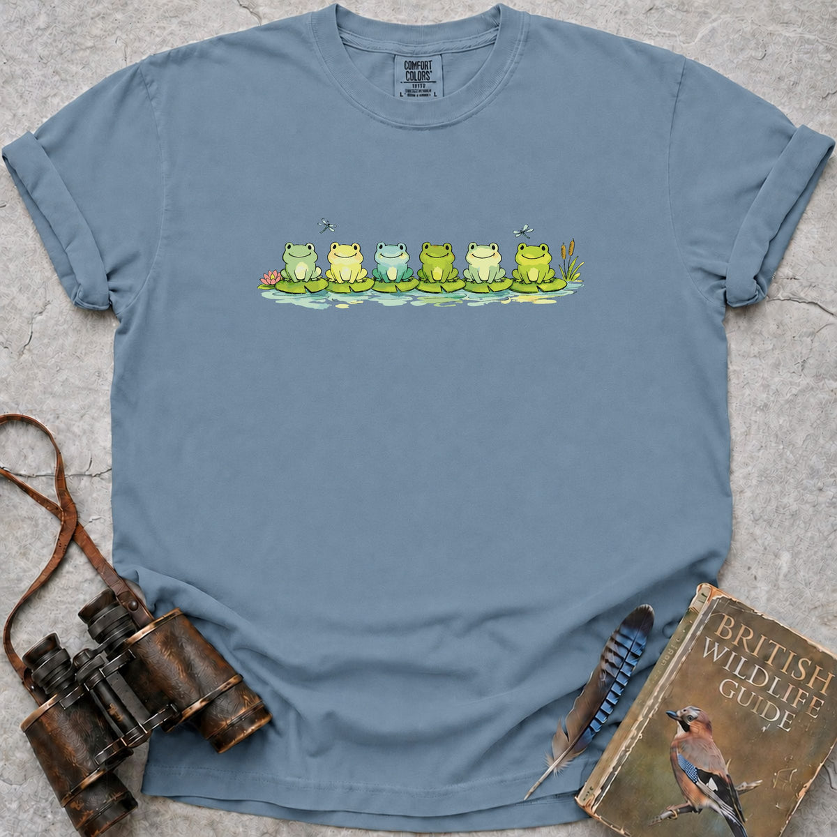 lilypad-frogs-lineup — ice blue