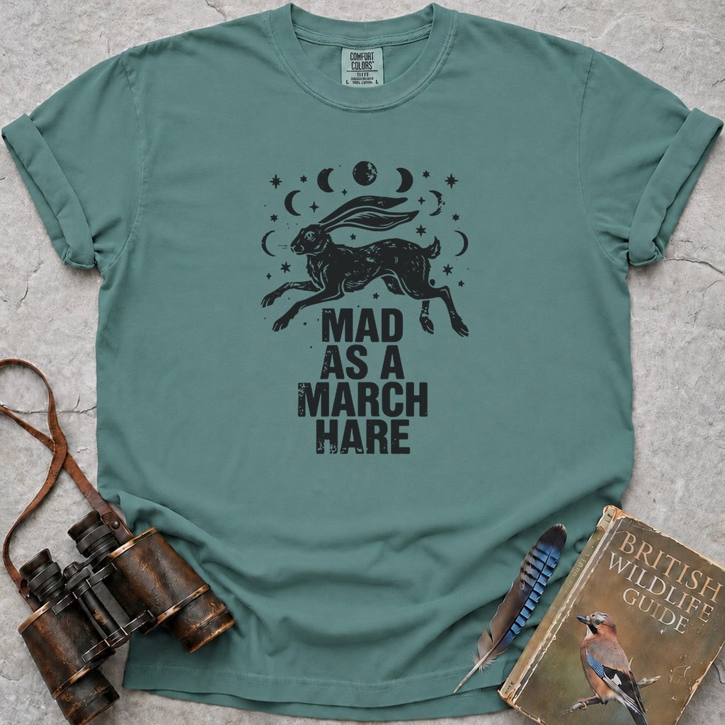 Mad As A March Hare T-Shirt — seafoam