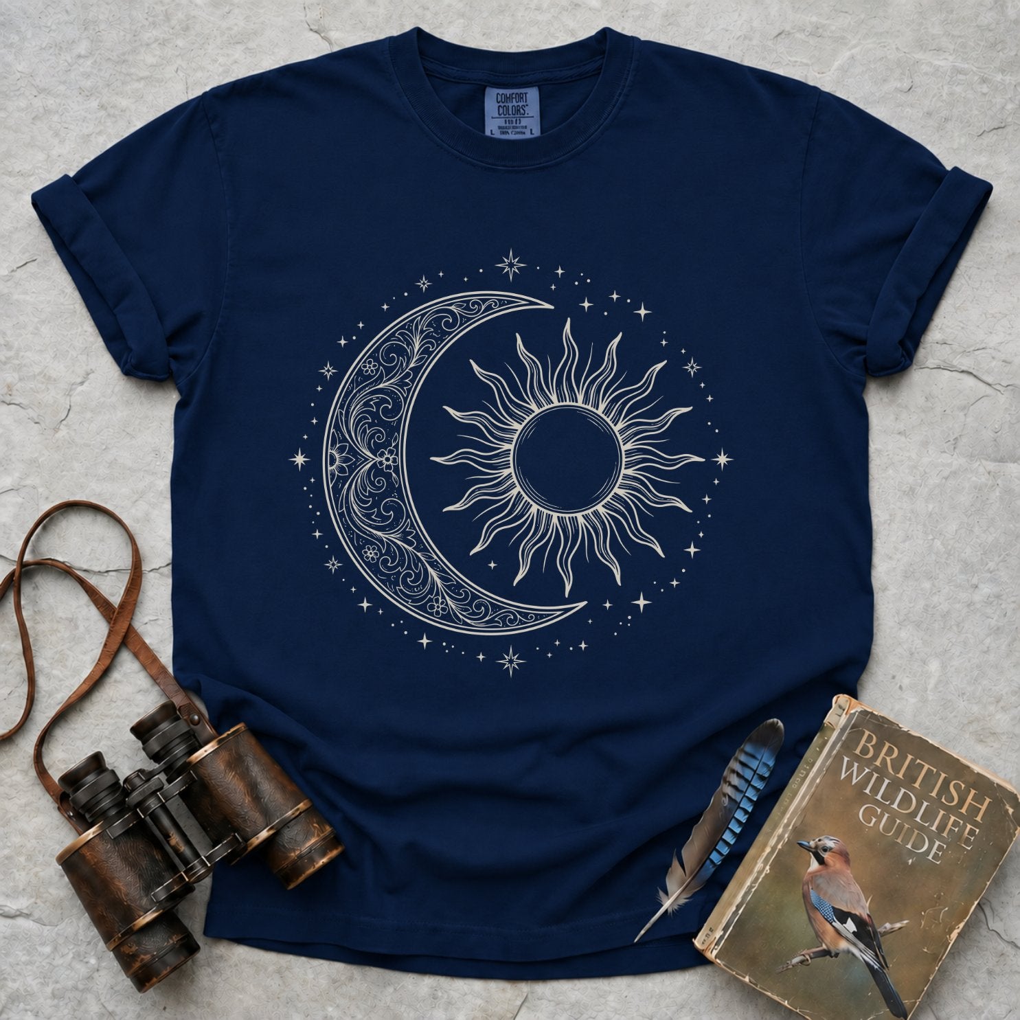 Sun And Crescent Moon T-Shirt