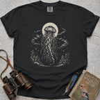 Moonlit Lion's Mane T-Shirt — black