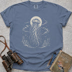 Moonlit Lion's Mane T-Shirt — blue jean