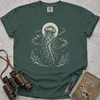 Moonlit Lion's Mane T-Shirt — blue spruce