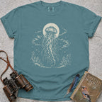 Moonlit Lion's Mane T-Shirt — seafoam