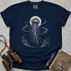 Moonlit Lion's Mane T-Shirt — true navy