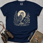Moonlit Owl T-Shirt — true navy