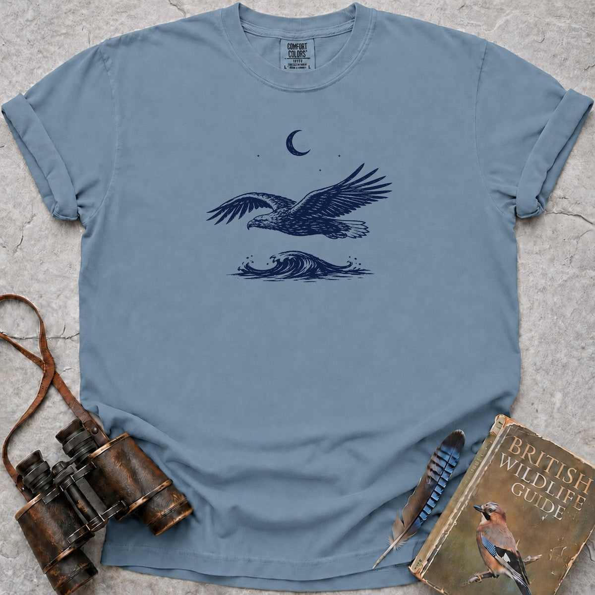moonlit-white-tailed-eagle — ice blue