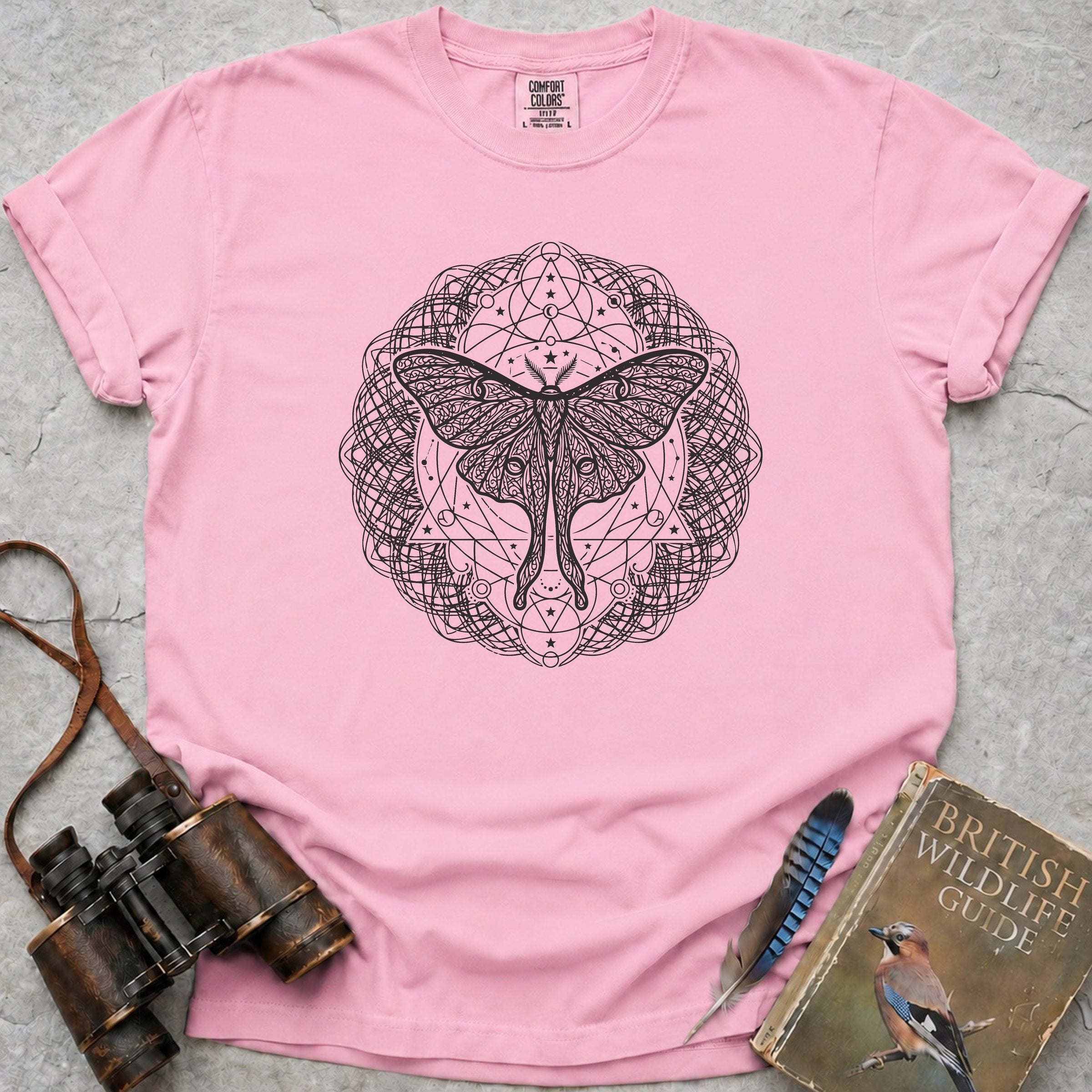 Moth Mandala T-Shirt — blossom