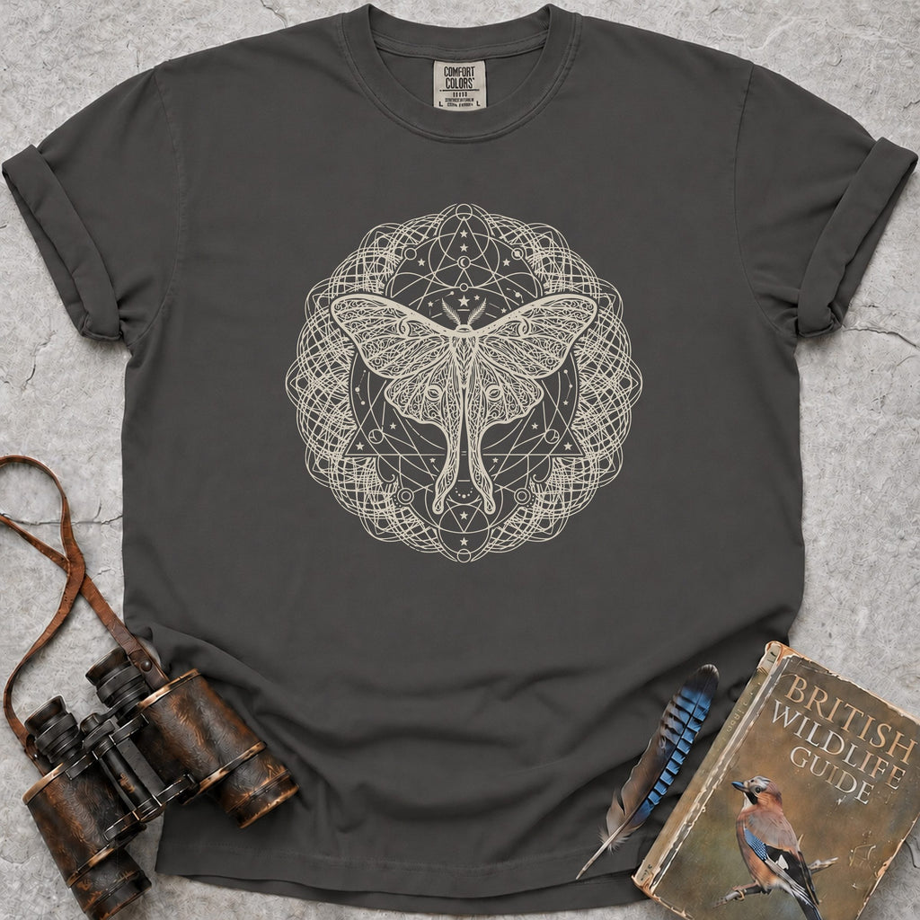 Moth Mandala T-Shirt — pepper