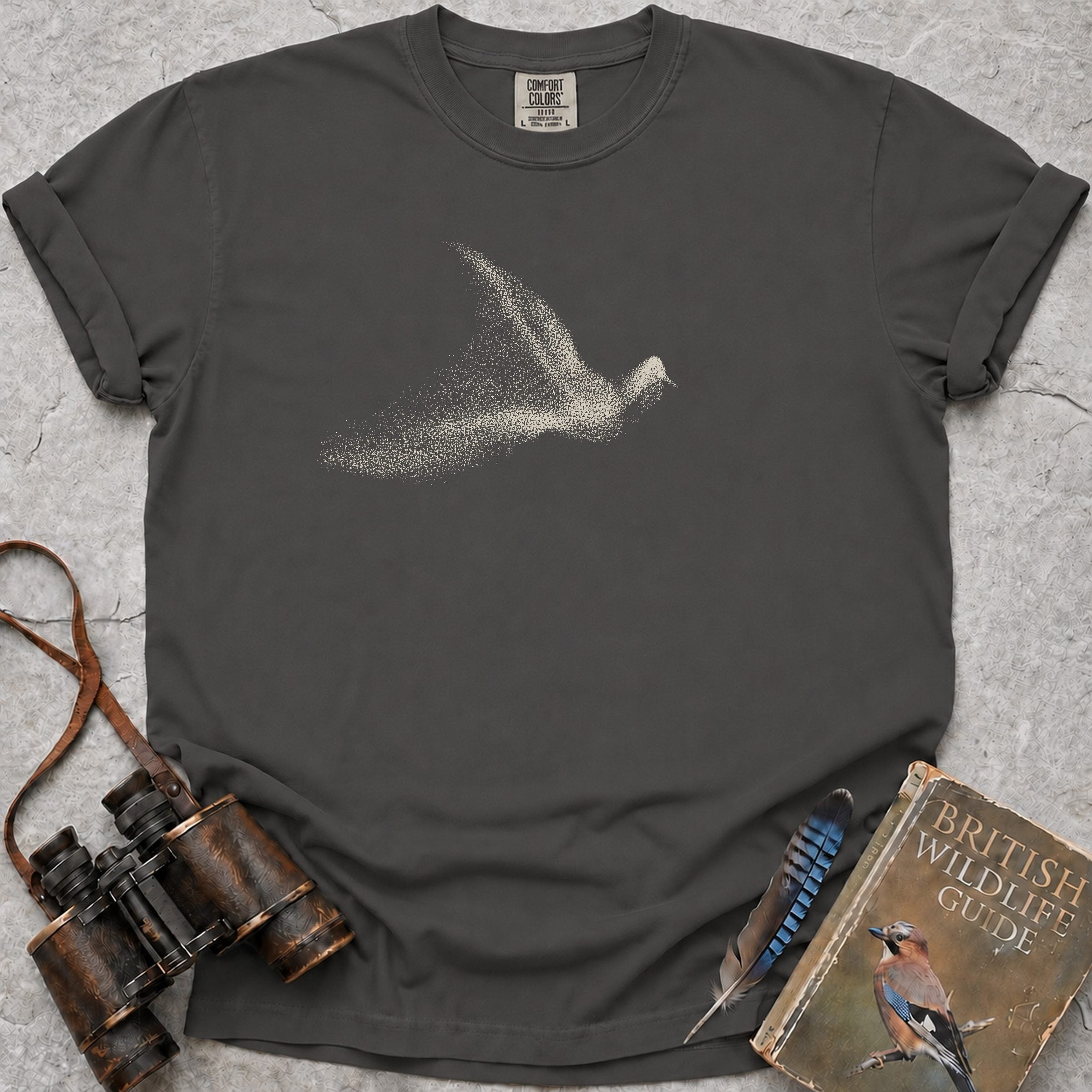 Murmuration Bird T-Shirt — pepper
