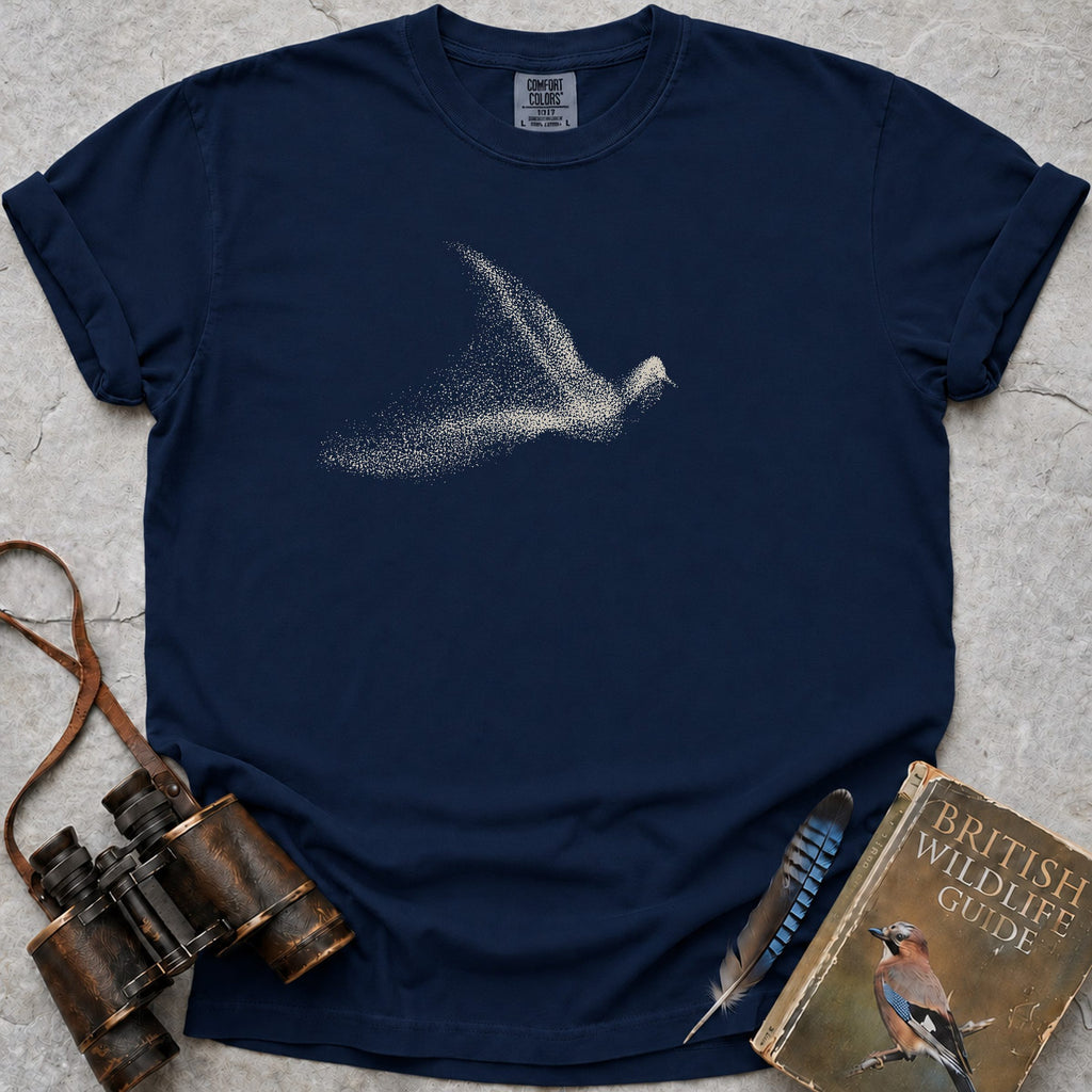 Murmuration Bird T-Shirt — true navy