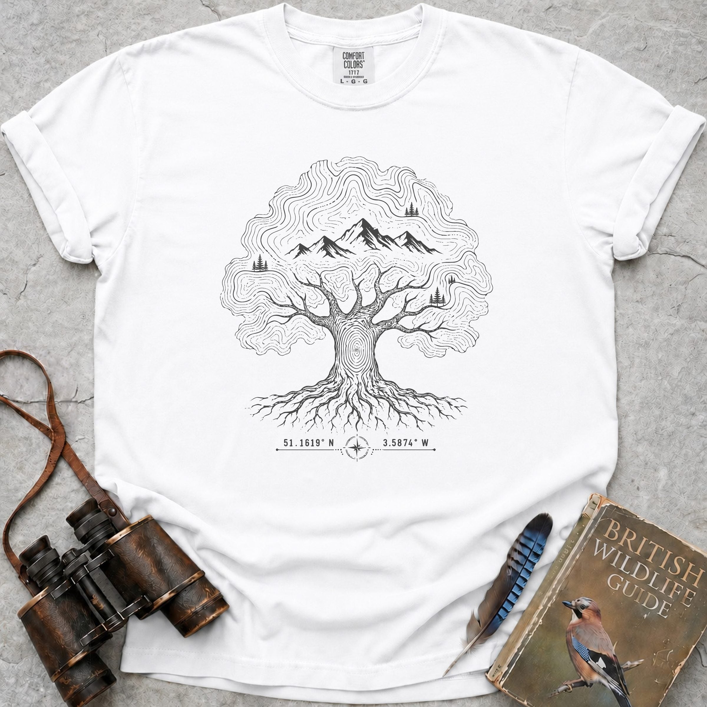 Oak Mountains T-Shirt — white