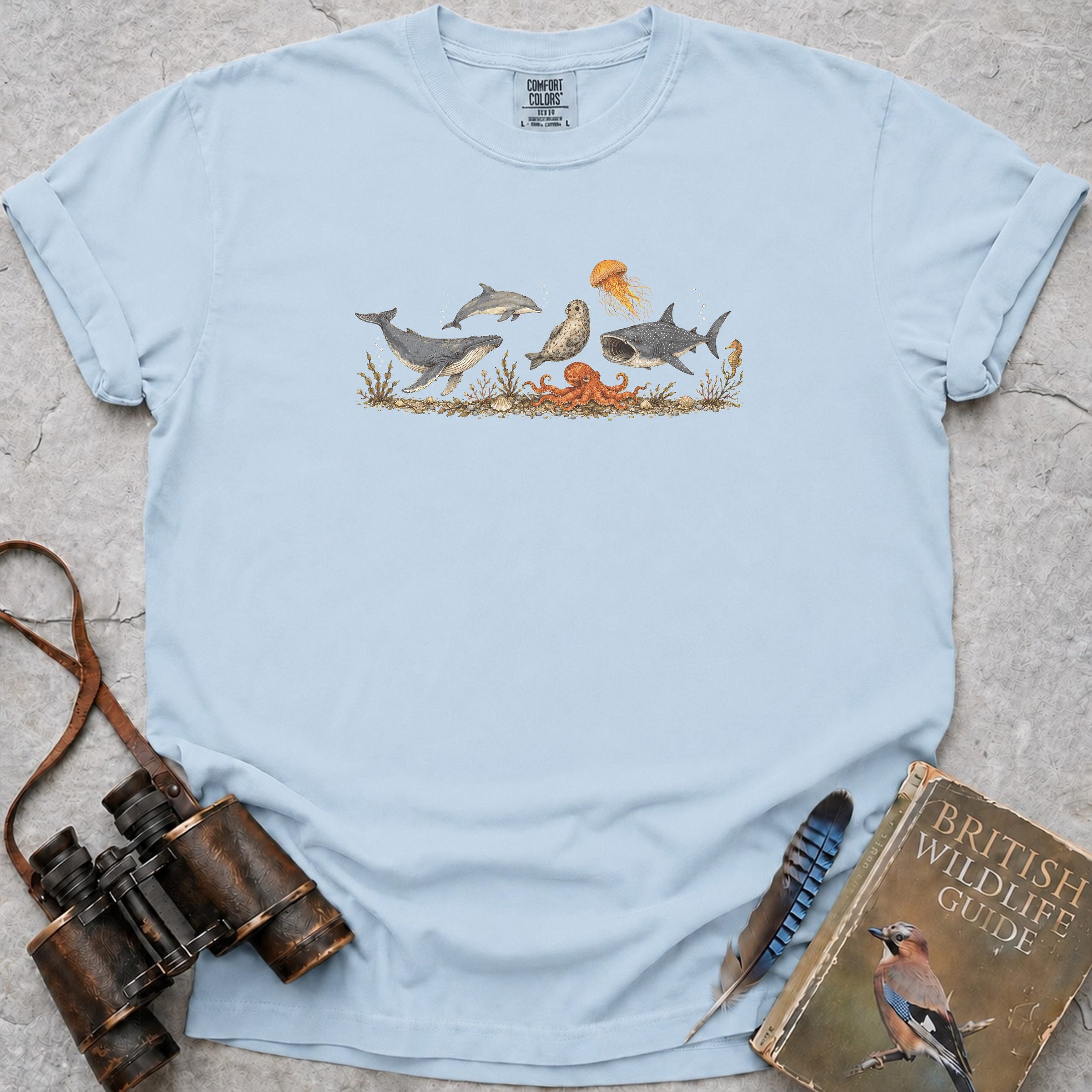 Ocean Wonders T-Shirt — chambray