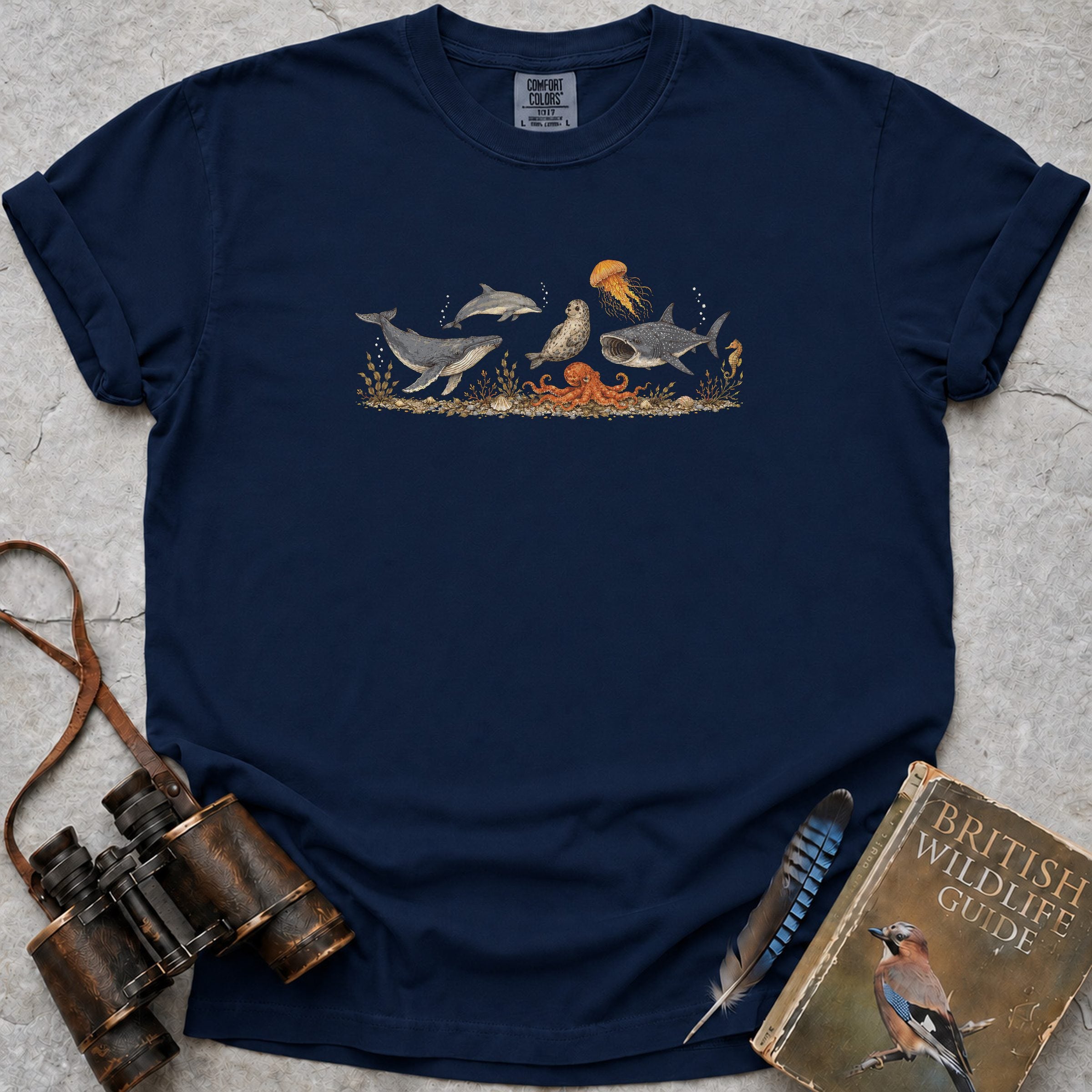 Ocean Wonders T-Shirt — true navy
