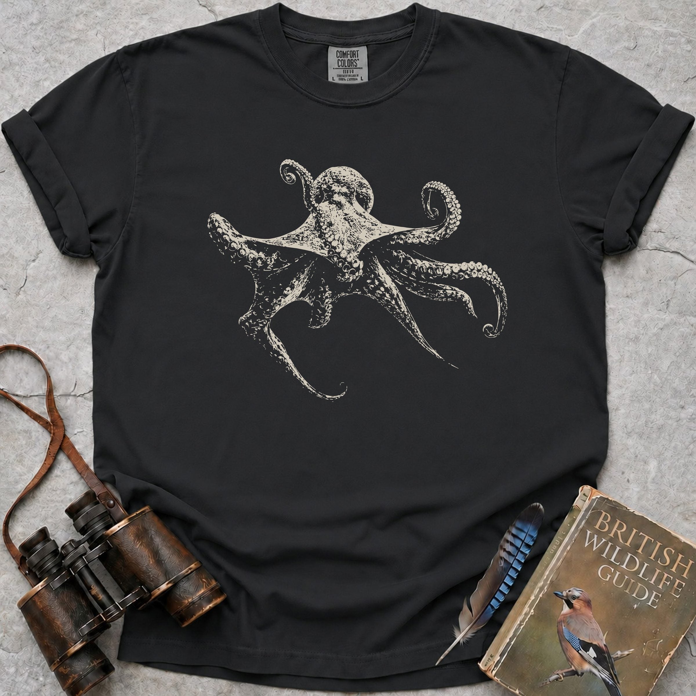 Octopus Soul T-Shirt — black