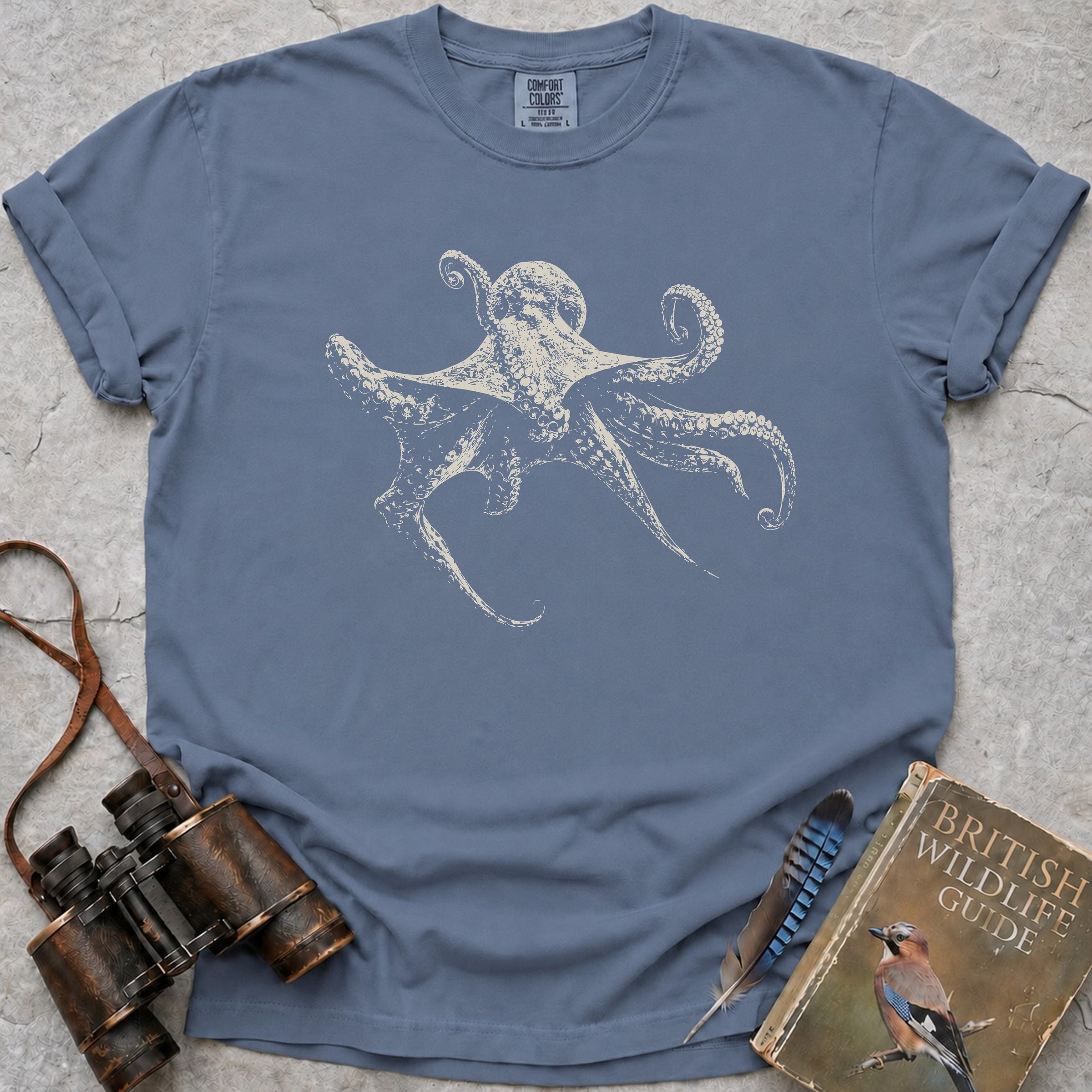 Octopus Soul T-Shirt — blue jean