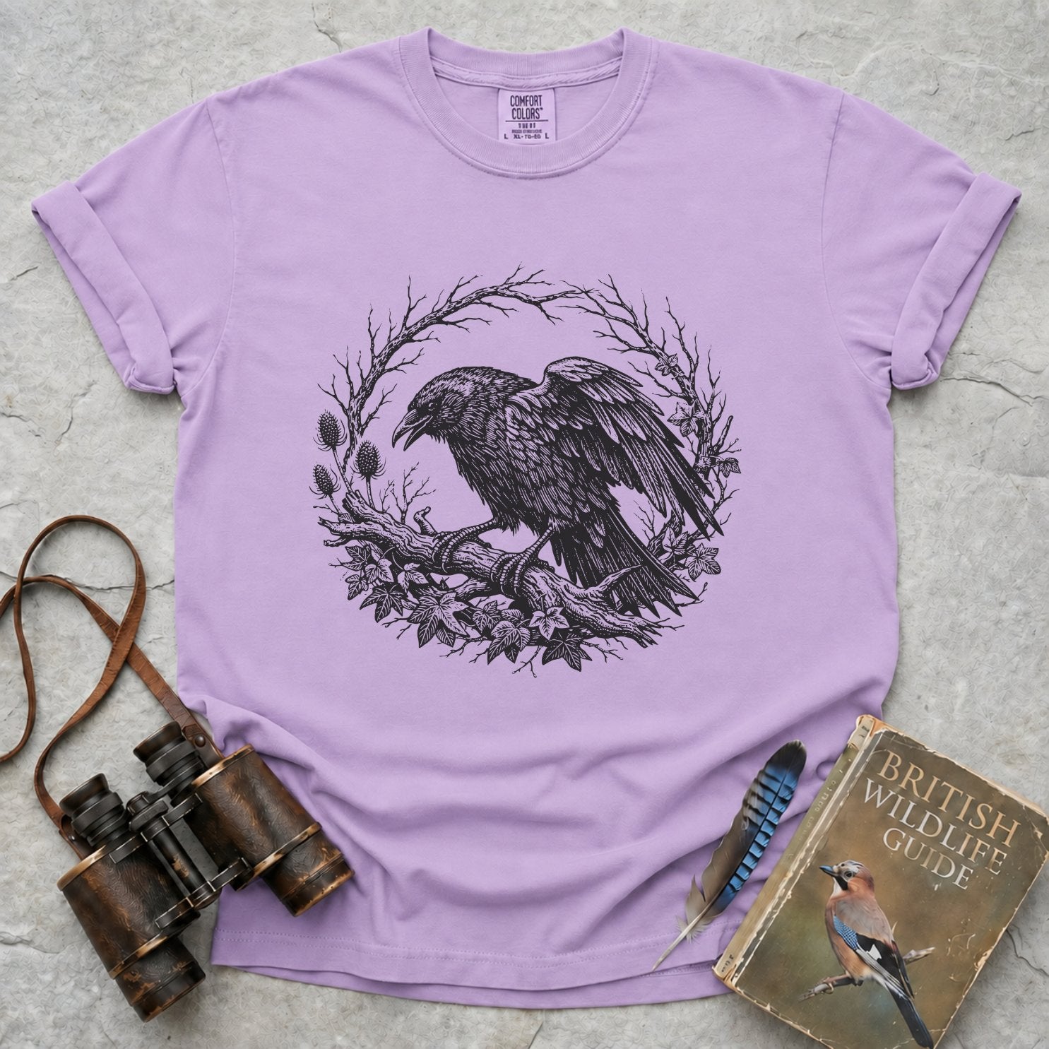 Vintage Woodland Crow T-Shirt
