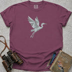 Origami Heron T-Shirt — berry