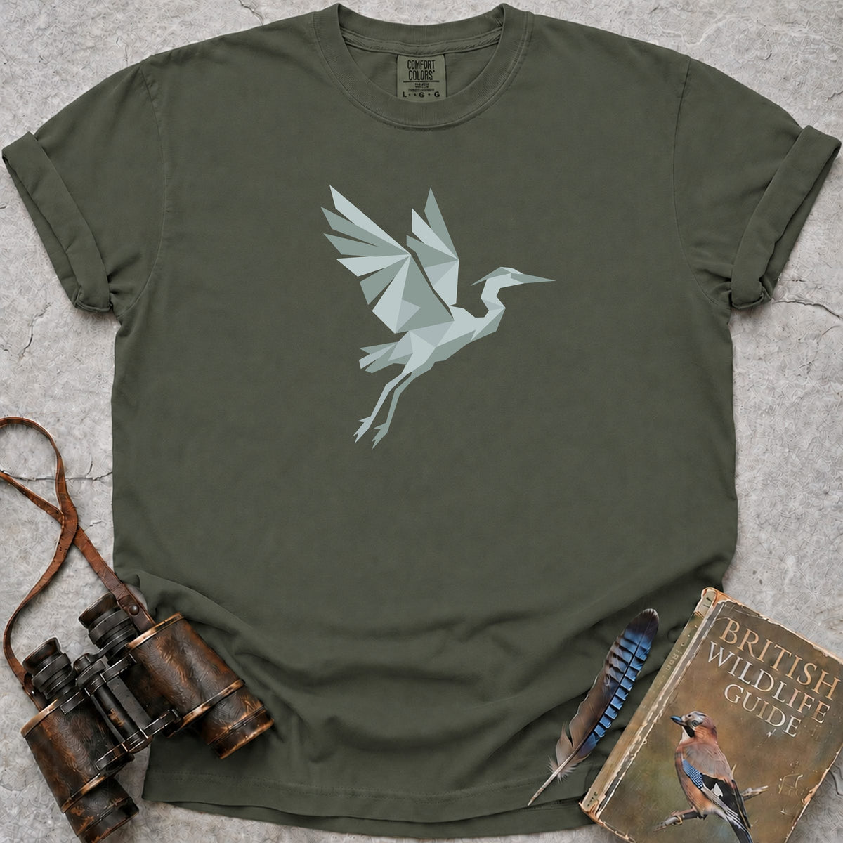 origami-heron — moss