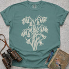 Ornate Bluebells T-Shirt — seafoam