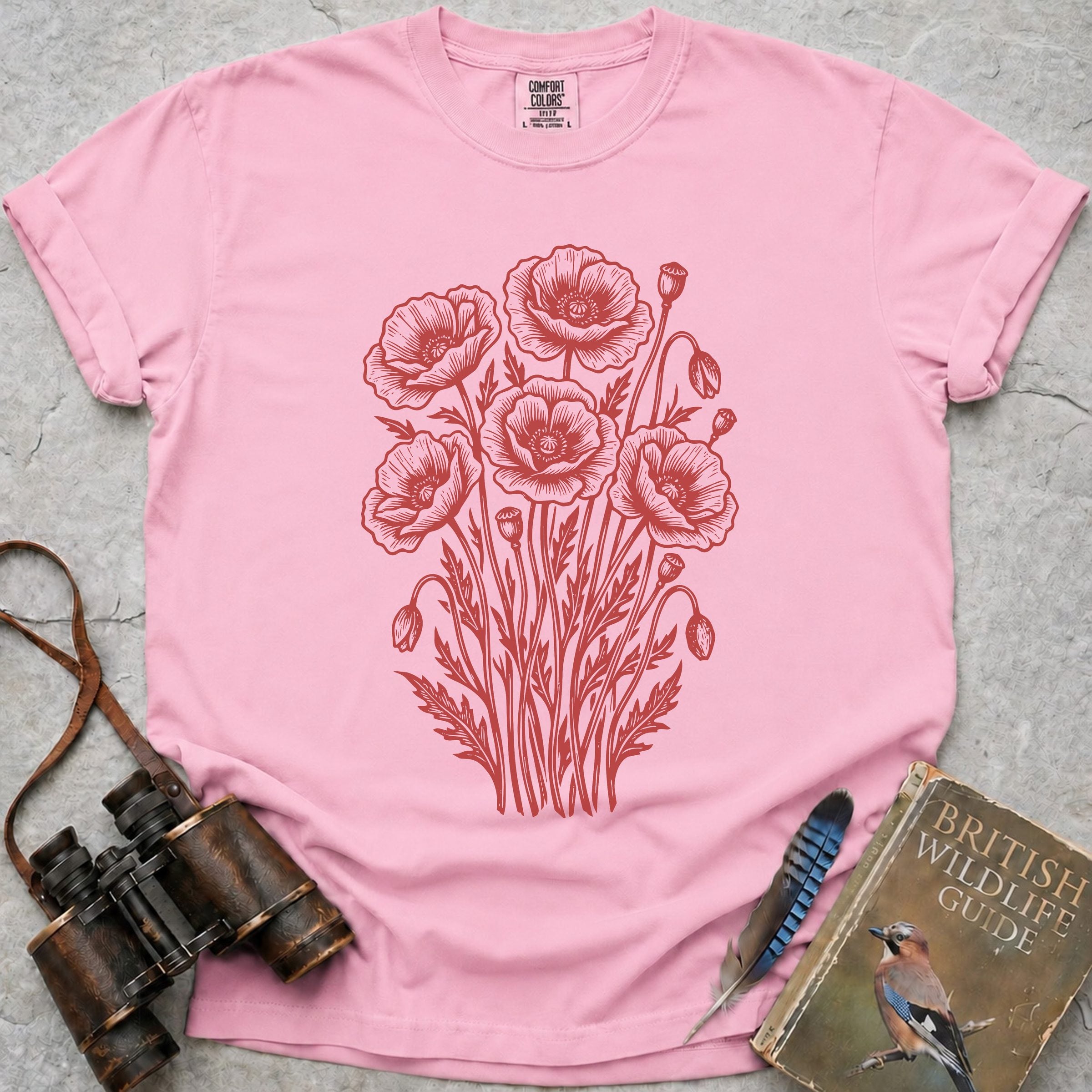 Ornate Poppies T-Shirt — blossom