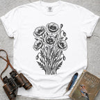 Ornate Poppies T-Shirt — white