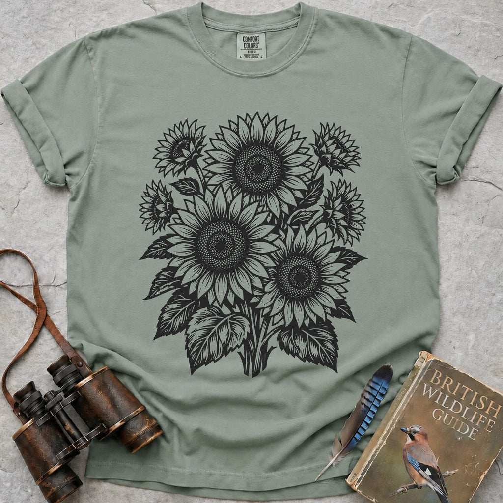 Ornate Sunflowers T-Shirt — bay