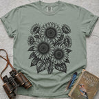 Ornate Sunflowers T-Shirt — bay