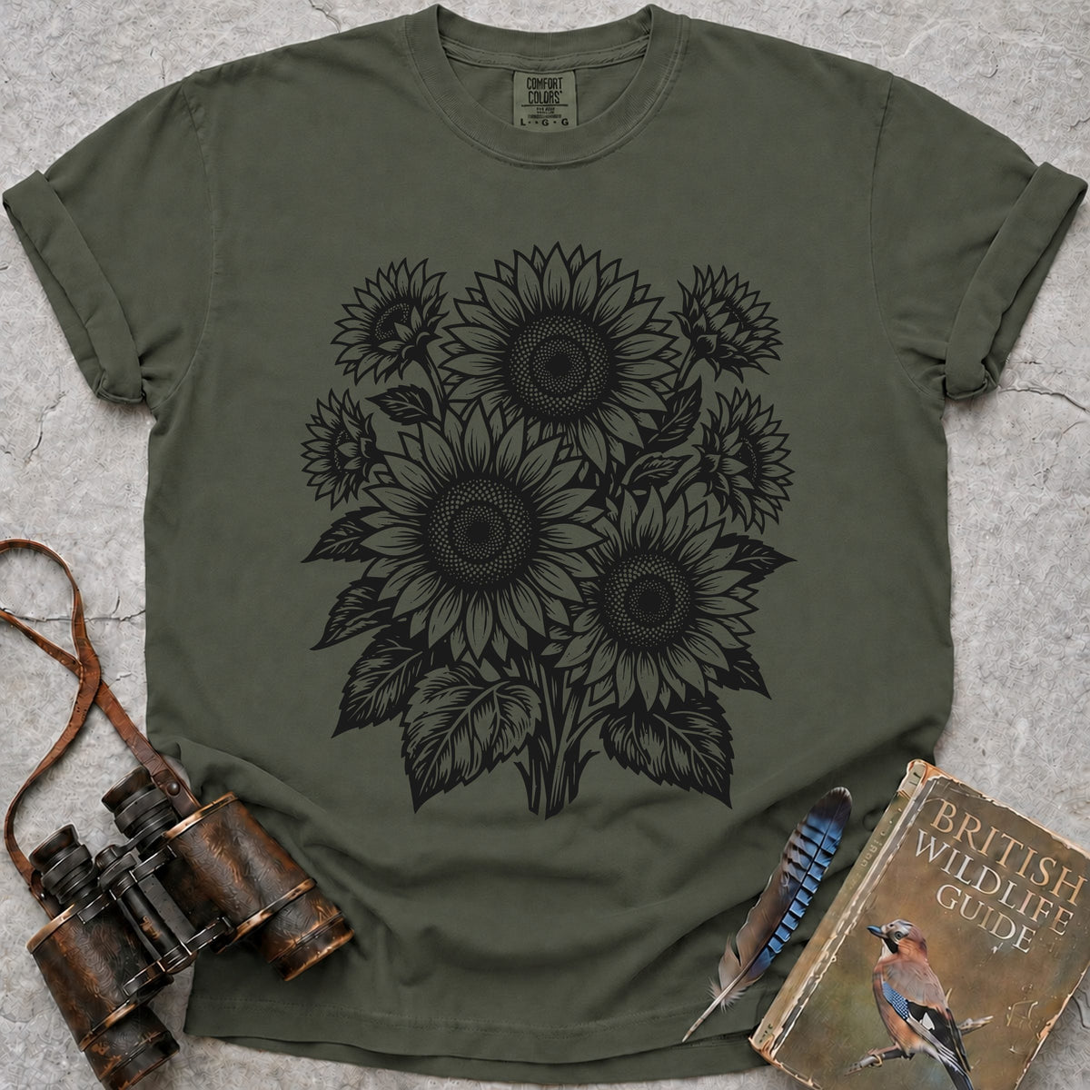 ornate-sunflowers — moss