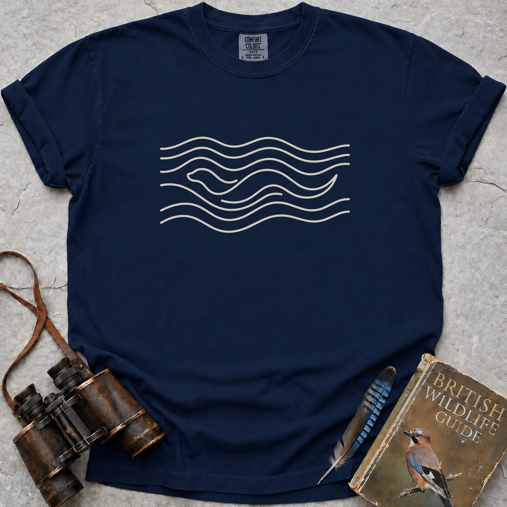 Otter Flow T-Shirt — true navy