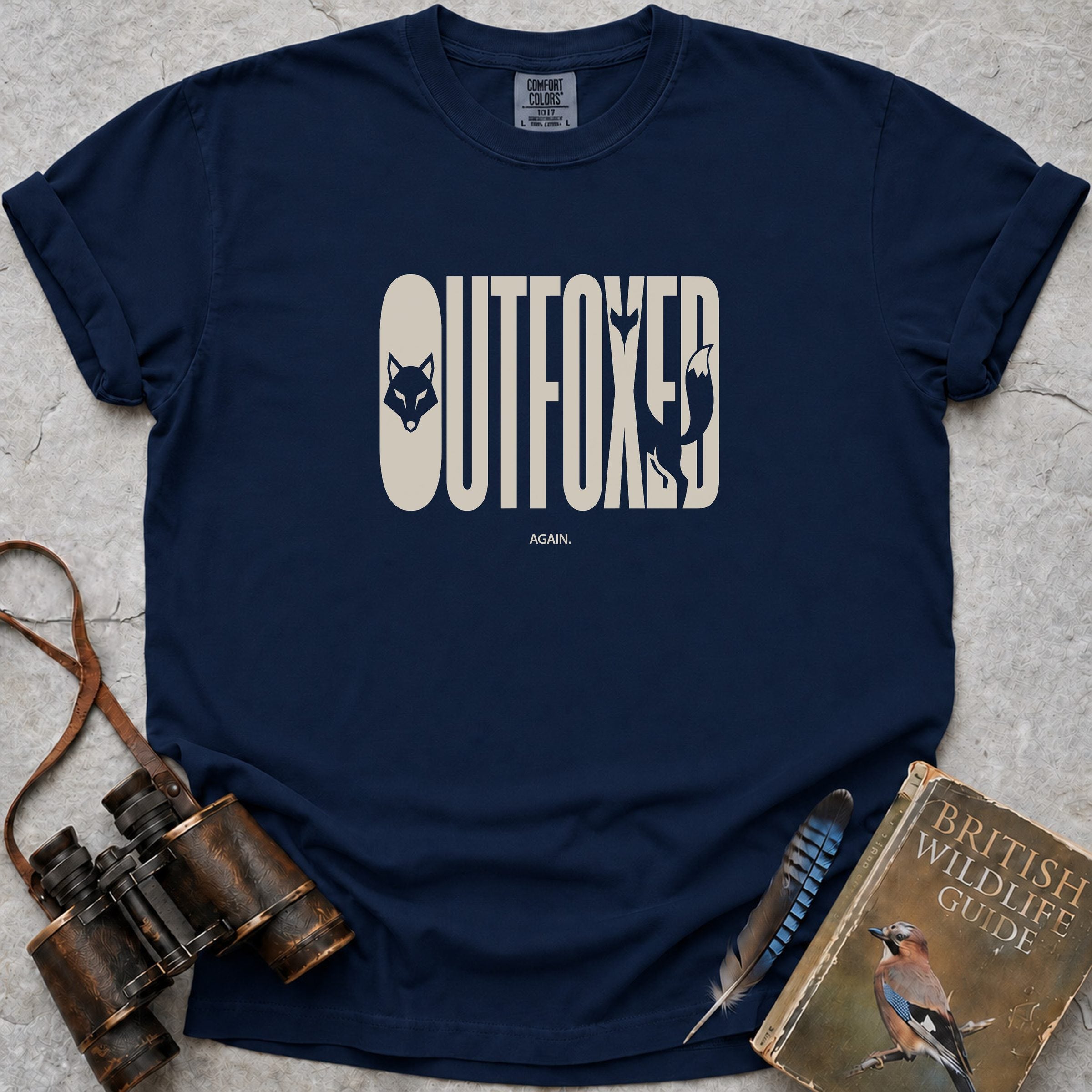 Outfoxed T-Shirt — true navy