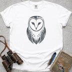 Owl Face T-Shirt — white