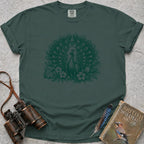 Peacock Bloom T-Shirt — blue spruce