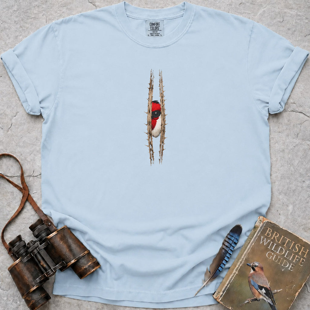 Peeping Goldfinch T-Shirt — chambray