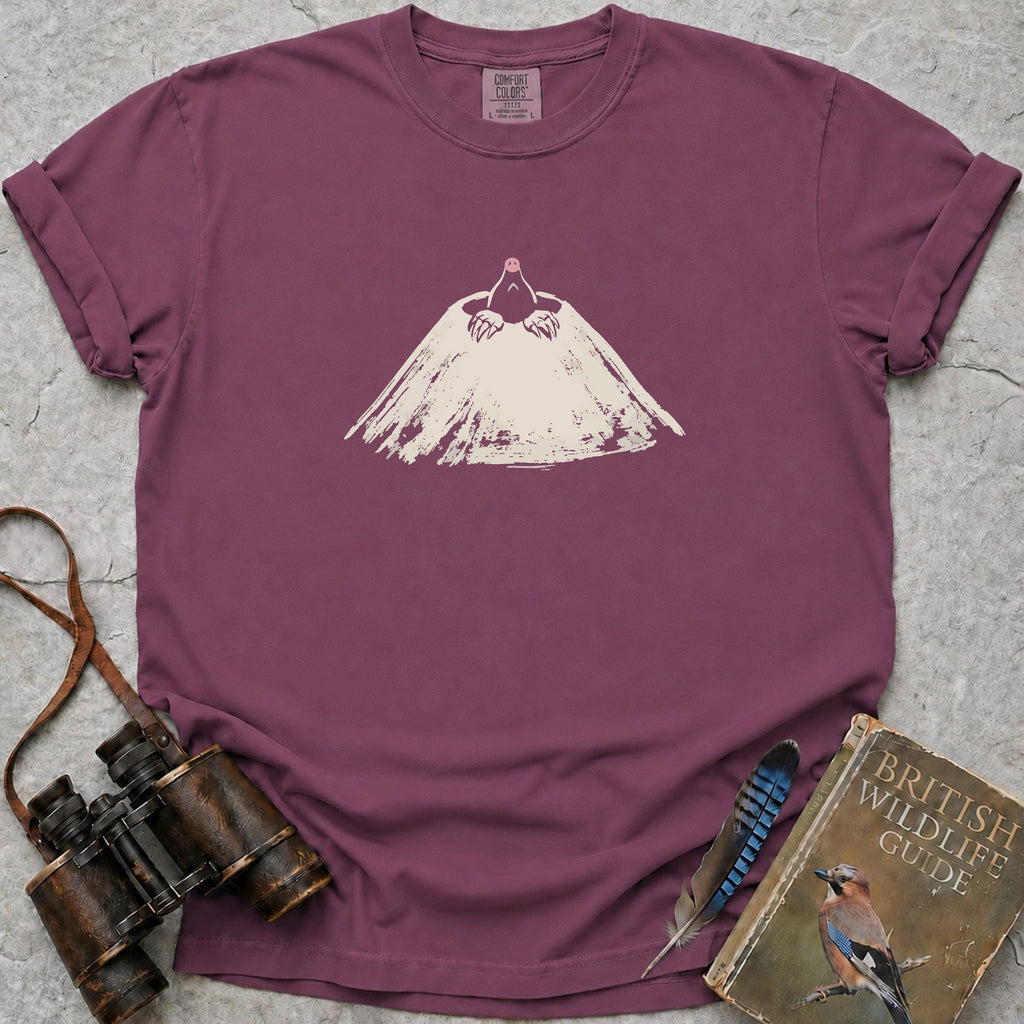 Peeping Mole T-Shirt — berry