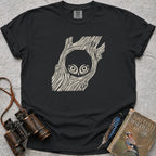 Peeping Owlet T-Shirt — black
