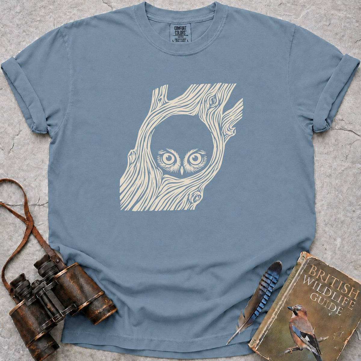 peeping-owlet — ice blue