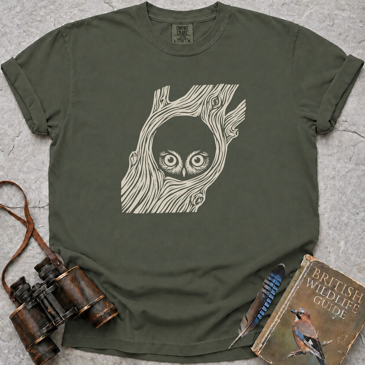 peeping-owlet — moss