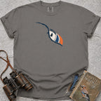 Peeping Puffin T-Shirt — grey