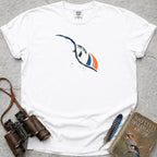 Peeping Puffin T-Shirt — white
