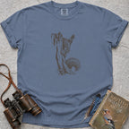 Peeping Squirrel T-Shirt — blue jean
