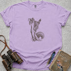 Peeping Squirrel T-Shirt — orchid