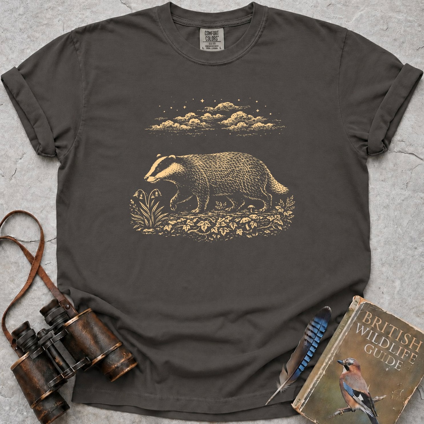 Moonlit Badger T-Shirt