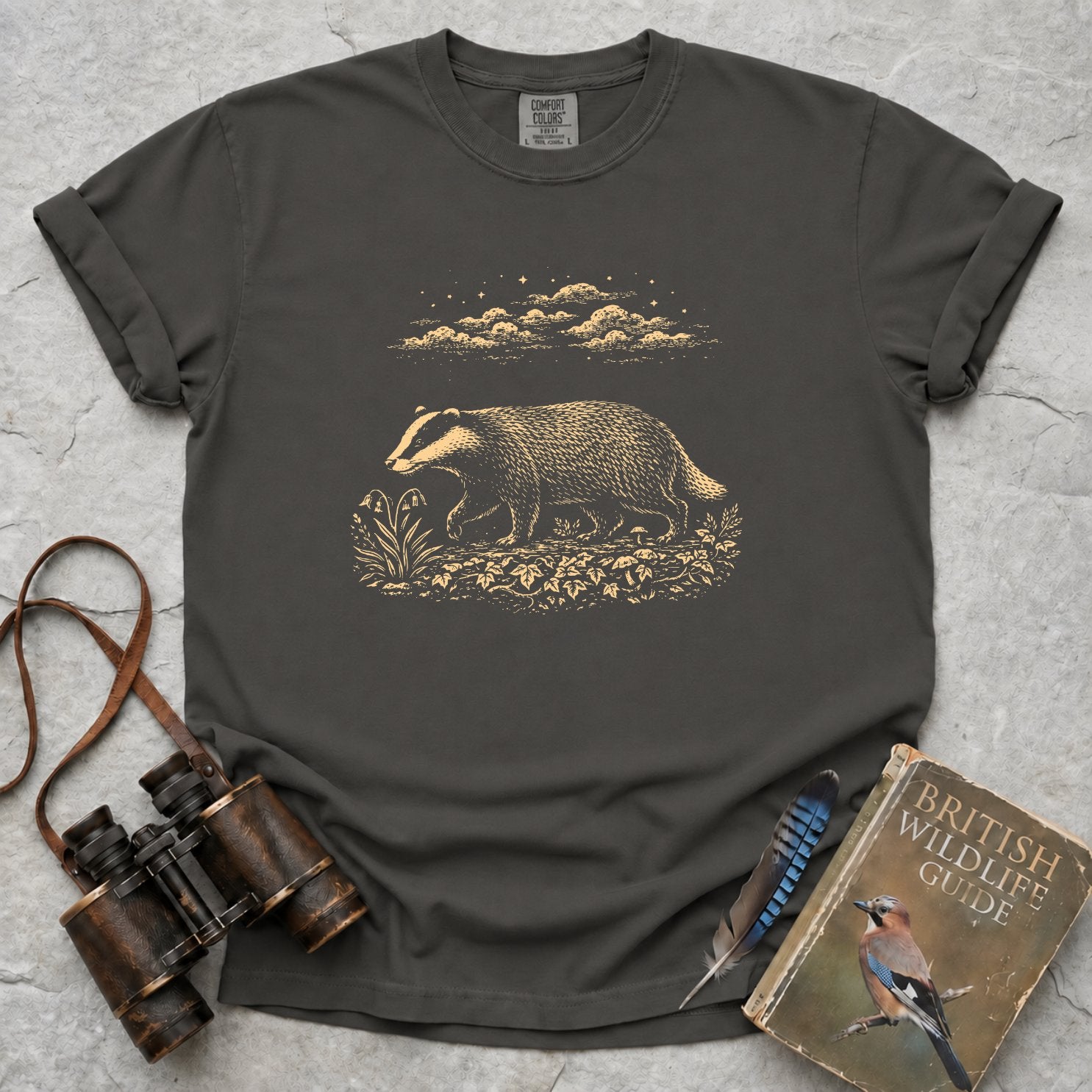 Moonlit Badger T-Shirt