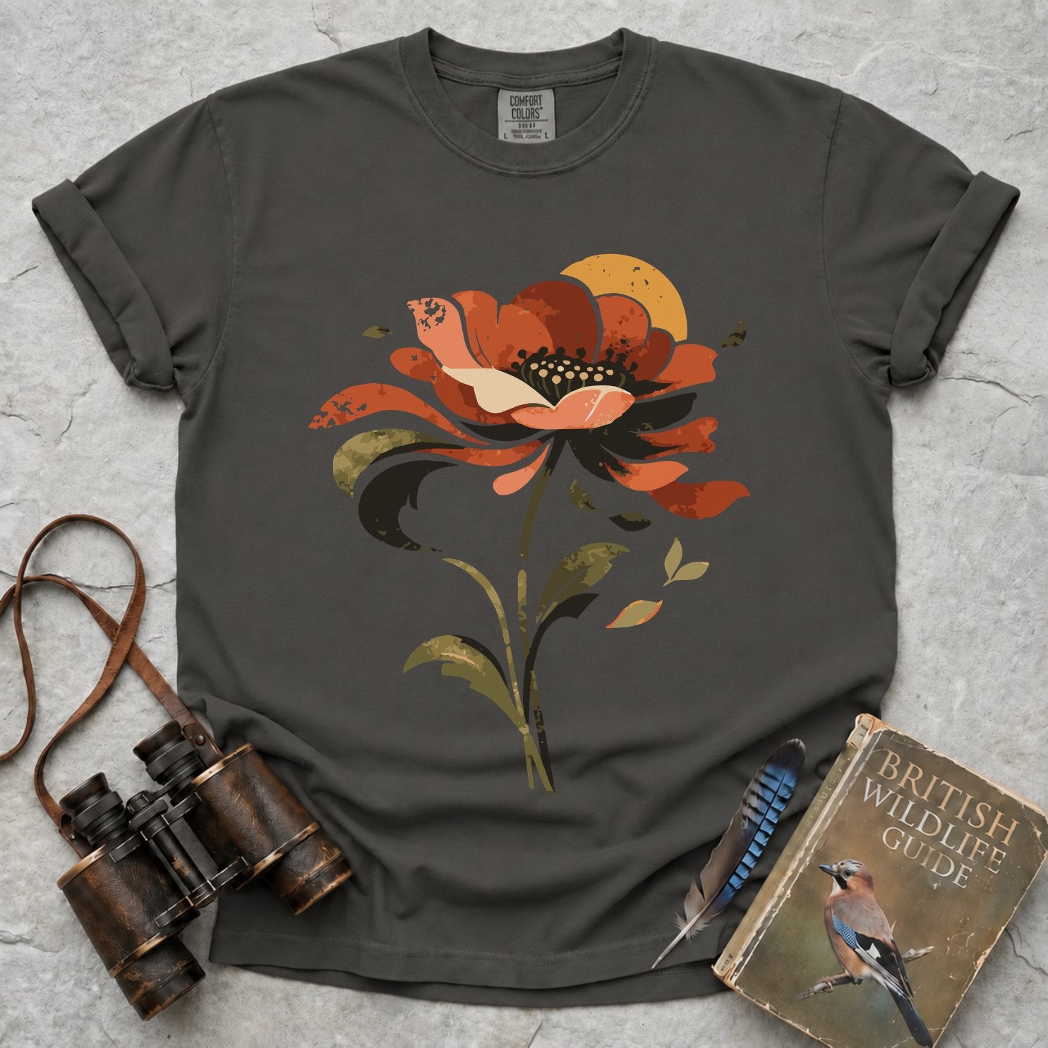 Retro Poppy Sun T-Shirt