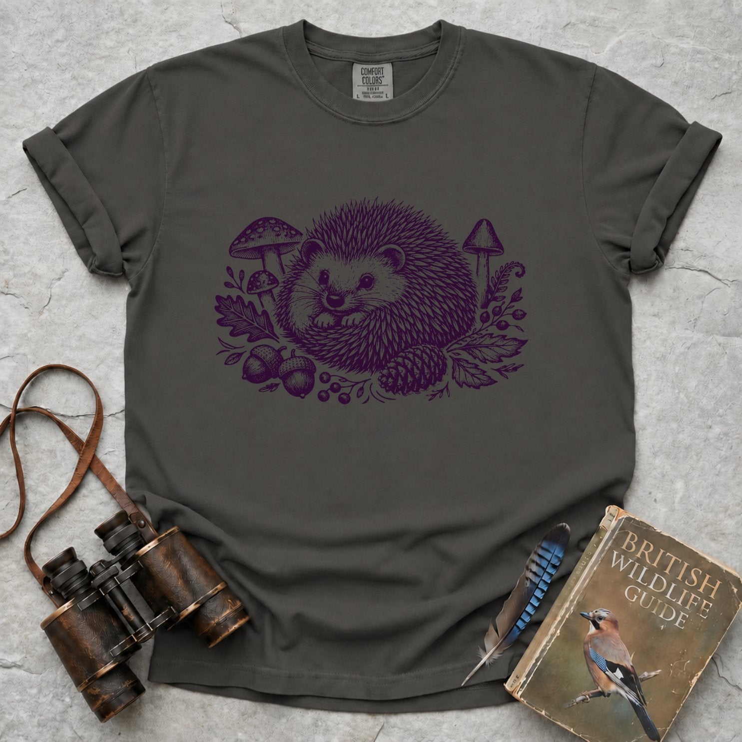 Vintage Woodland Hedgehog T-Shirt