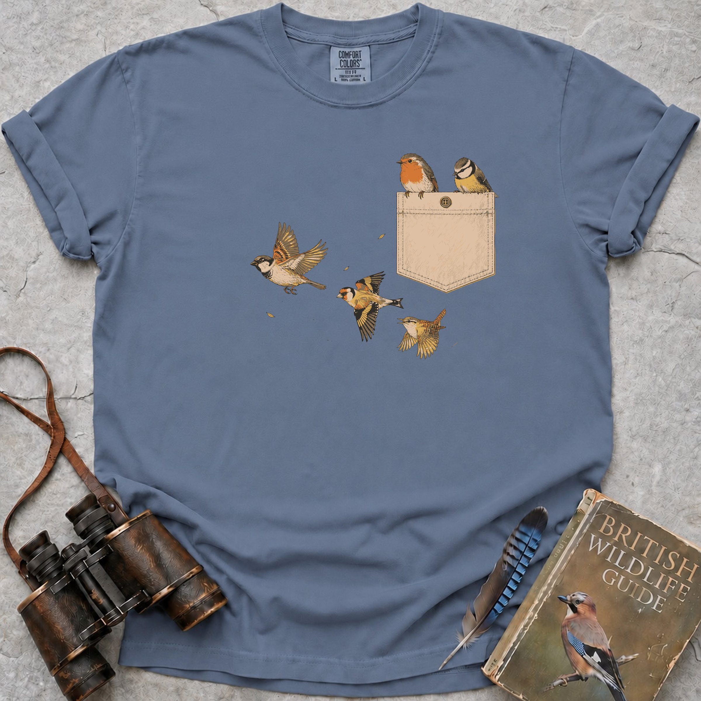 pocket-birds — blue jean