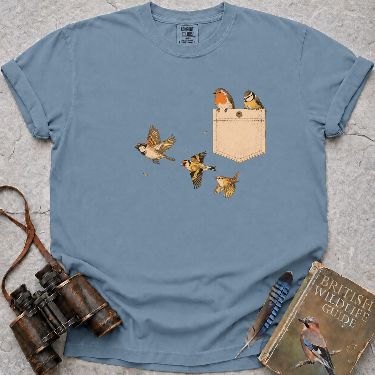 pocket-birds — ice blue